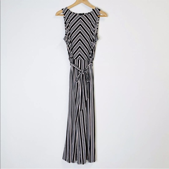 DuJour Striped Wide Leg Crop Jumpsuit - Picture 3 of 8